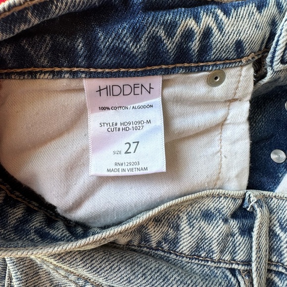 High Rise Distressed Jeans - Blue - Picture 7 of 8